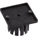 A black plastic push block with screws for Vollrath InstaCut 5.1 Corer.