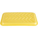 a yellow tray with zigzag pattern