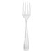 A silver Walco Windsor Supreme salad fork with a white background.