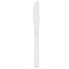 A close-up of a Walco Windsor Supreme stainless steel dinner knife.