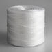 A 10 lb. spool of white 2-ply polypropylene industrial twine.