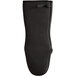 A black SafeMitt neoprene puppet style oven mitt.