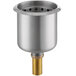 A stainless steel Regency dipper well bowl with a brass drain cup.