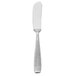 A close-up of a Walco stainless steel butter knife with a silver handle.