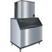 a large stainless steel ice maker