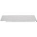 A white rectangular metal plate with a metal edge.