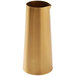 An American Metalcraft gold satin stainless steel creamer with a handle.