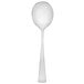 A Walco stainless steel bouillon spoon with a long handle on a white background.