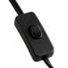 A black cable with a white button on it for a Choice LED square bar sign.