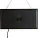 A black rectangular Choice LED open sign with a cord hanging from a chain.