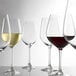A group of Stolzle Grand Cuvée Bordeaux wine glasses.