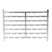 A metal Cleveland shelf rack with holes for 6.20 Gn pans.