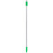 A white Unger telescopic pole with green accents.