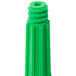 A green plastic Unger telescopic pole with a green round cap.