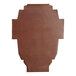 A brown paper bag with a white piece of paper inside.