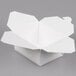 A white Fold-Pak Bio-Pak take-out box with an open lid.