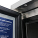 A close up of a Turbo Air M3 Series Undercounter Freezer sign.