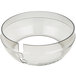 A clear Lexan splash cover for a Hobart 140 Qt. bowl.