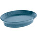 a blue round object with a white background