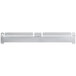 A silver metal Metro Large Bin Holder with two metal handles.