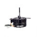 A black Accurex electric motor with wires and a wire harness.