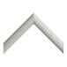 A white triangle-shaped gasket with a white background.