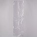 A clear plastic bag with a hole in it.