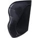 A black plastic San Jamar Smart System roll towel dispenser with a curved edge.