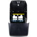 The black plastic San Jamar Smart System Roll Towel Dispenser.