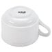 A CAC Times Square bright white china coffee cup with a handle.