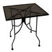 American Tables & Seating ALM3030 30 inch x 30 inch Square Top Outdoor Table with Umbrella Hole