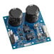 A Hobart power supply board with black computer chips.