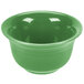 A green Fiesta® bouillon bowl with a white background.