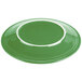 A green Fiesta® chop plate with a white rim.