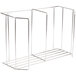 A Metro covered plate carrier rack with three shelves holding 12 plates.