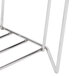A Metro covered plate carrier rack on a metal stand.