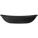 A black Libbey Driftstone melamine serving bowl.