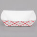 Southern Champion 425 #300 3 lb. Red Check Paper Food Tray - 500/Case