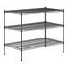 A black wire Regency 3-shelf kit with posts.