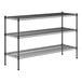 A black wire Regency 3-shelf kit with 34" posts.