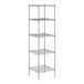 A Regency chrome wire shelving unit with 4 shelves.