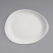 A white Libbey Driftstone melamine platter with an organic shape.