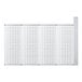 A metal grid with metal rods.