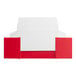 A red and white 1/2 lb. candy box with a red and white lid.