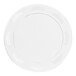 A clear plastic WNA Comet designerware plate with a circular design.