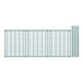 Regency wire shelving kit with three green wire shelves.