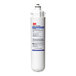 A 3M water filter cartridge with a white body and blue and black text.