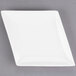 A white porcelain coupe dinner plate with a white border.