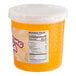 A container of Bossen Passion Fruit Bursting Boba with a label on it.