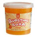 A container of Bossen Pure25 Orange Bursting Boba on a table.